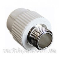 Муфта пайка з зовнішньою різьбою 20х1/2