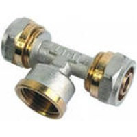 Трійник металопластикові з внутрішньою різьбою 20х1/2