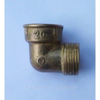 Кут латунний 3/4
