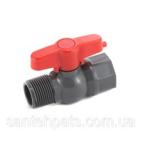 Кульовий пластмасовий кран 3/4