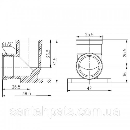 Куточок настінний SD Forte 1/2 Куточок настінний SD Forte 1/2