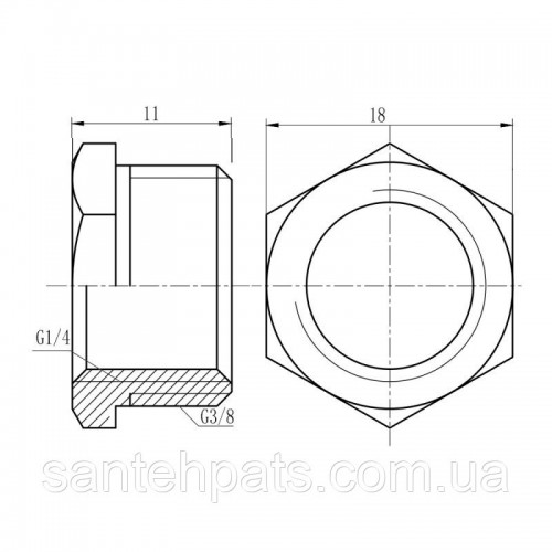 Футорка SD Forte 3/8 Футорка SD Forte 3/8