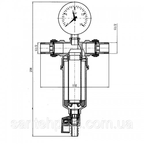 Фільтр самопромивний SD Forte 1/2 Фільтр самопромивний SD Forte 1/2