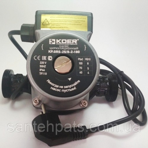 Насос циркуляційний Koer 8х180 Насос циркуляційний Koer 8х180
