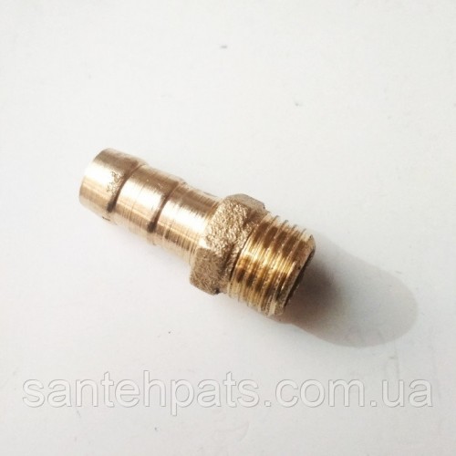 Штуцер шланга на 10 мм з зовнішньою різьбою 1/4 Штуцер шланга на 10 мм з зовнішньою різьбою 1/4