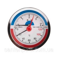 Термоманометр SD Plus 80 мм 1/2