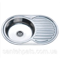 Мийка з нержавіючої сталі подвійна Z7750 сатин