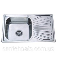 Мийка з нержавіючої сталі подвійна Z7848 сатин